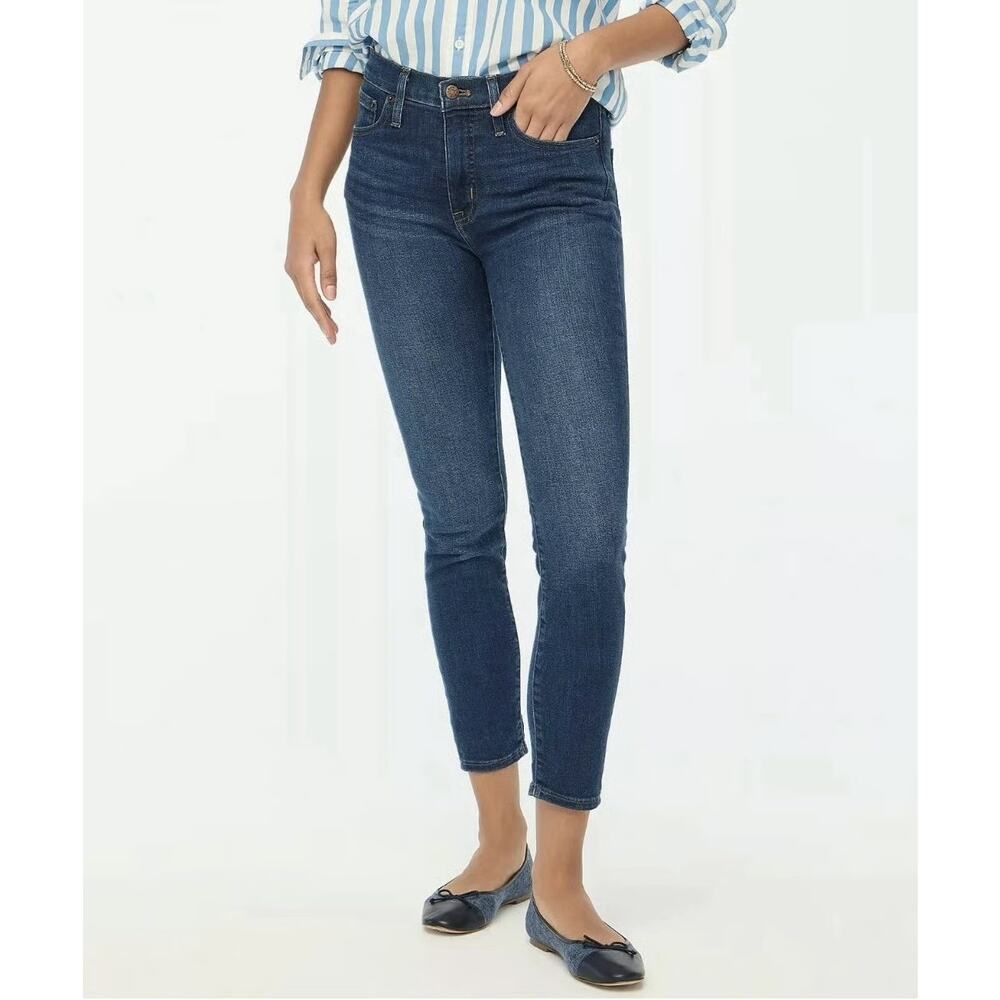 NWT J.Crew Factory Tall 9" Mid-Rise Skinny Jean In Signature Stretch 27 Tall
